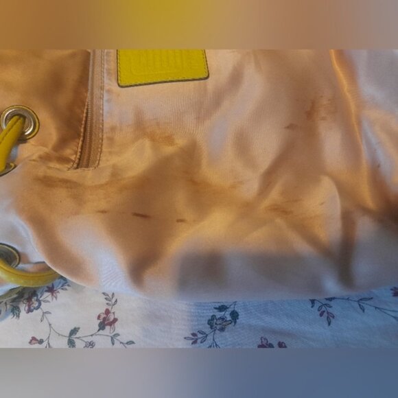 Coach Avery Canvas Drawstring Satchel Bag F28913 - Picture 12 of 15